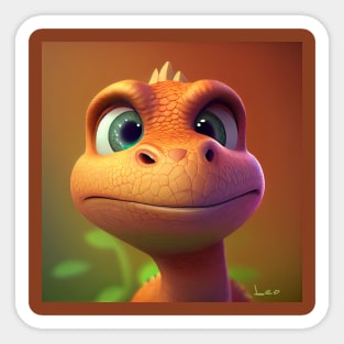 Baby Dinosaur Dino Bambino - Leo Sticker